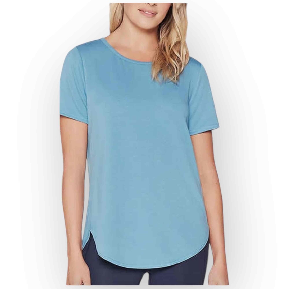 Skechers‎ Gowalk Women’s Short Sleeve Tunic Tee - Teal Blue, Size Medium 537M